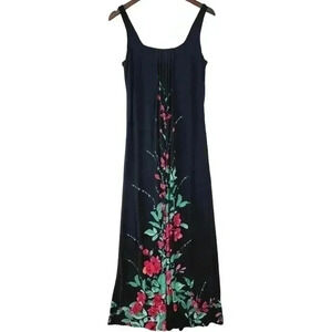 Glamour floral Maxi Slip Tank Dress 10 Stretch